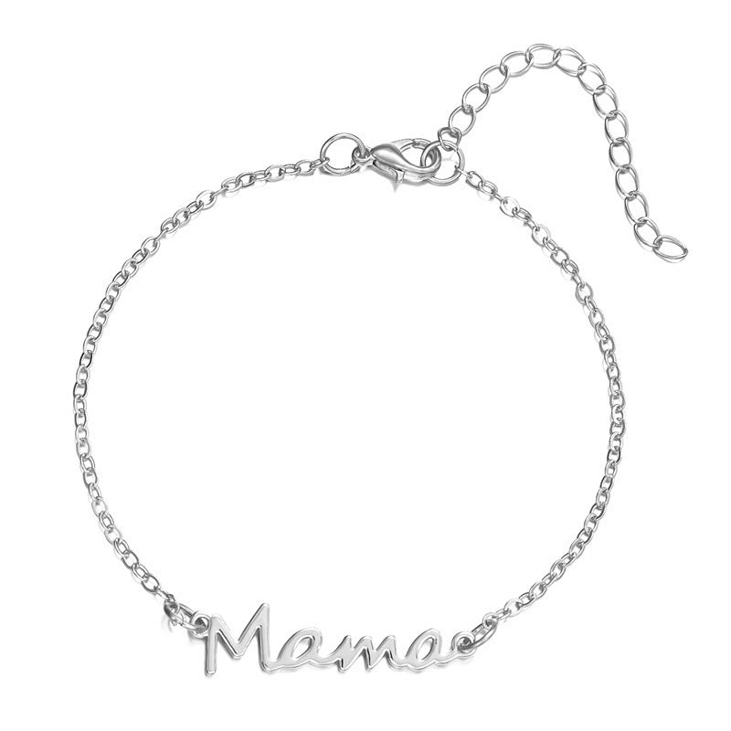 Wholesale  All-match Elegant Mama Letter Bracelet