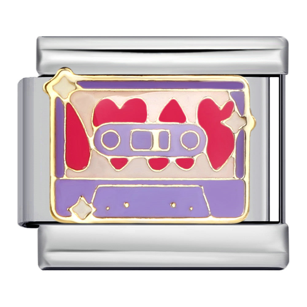 Wholesale Italian Charm Bracelet 9mm DIY Splicing Removable Sports Series Italian Stainless Steel Composable Bracelet