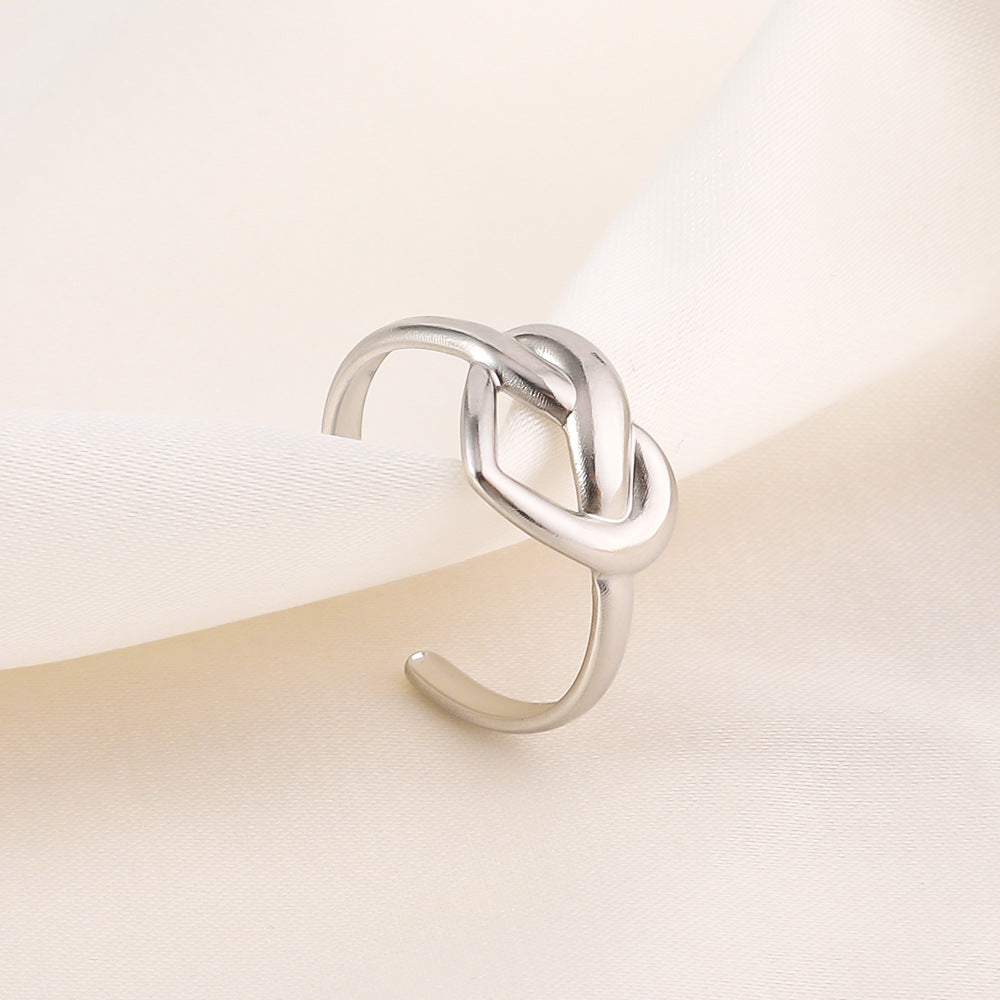 Wholesale Titanium Steel Ring Gold Plated Niche Light Luxury  Ring