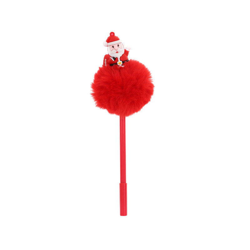 Wholesale Christmas style plush ballpoint pen