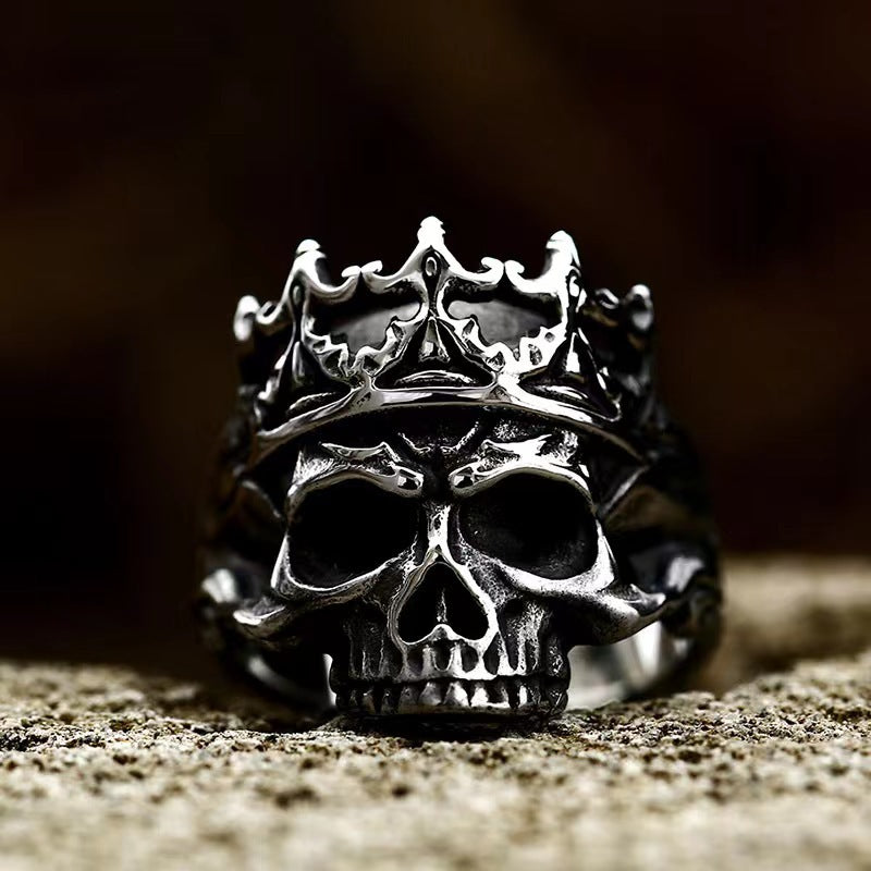Wholesale Dark Palace Skull Ring ACC-RS-Yudie016