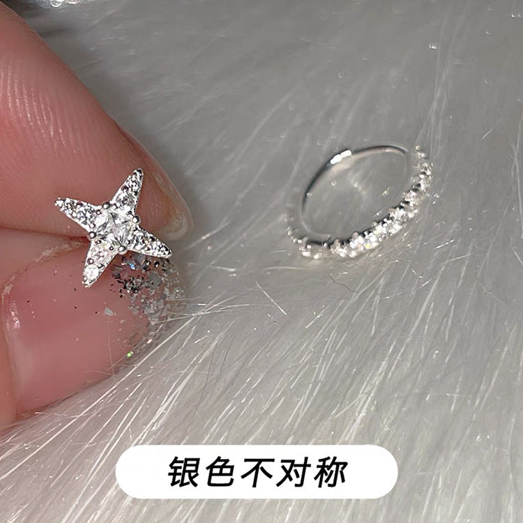 Wholesale zircon star earrings set