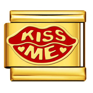 Wholesale   Italian Charm Bracelet 9mm DIY gold-plated oil-spliced Creative Stainless Steel Composable Bracelet