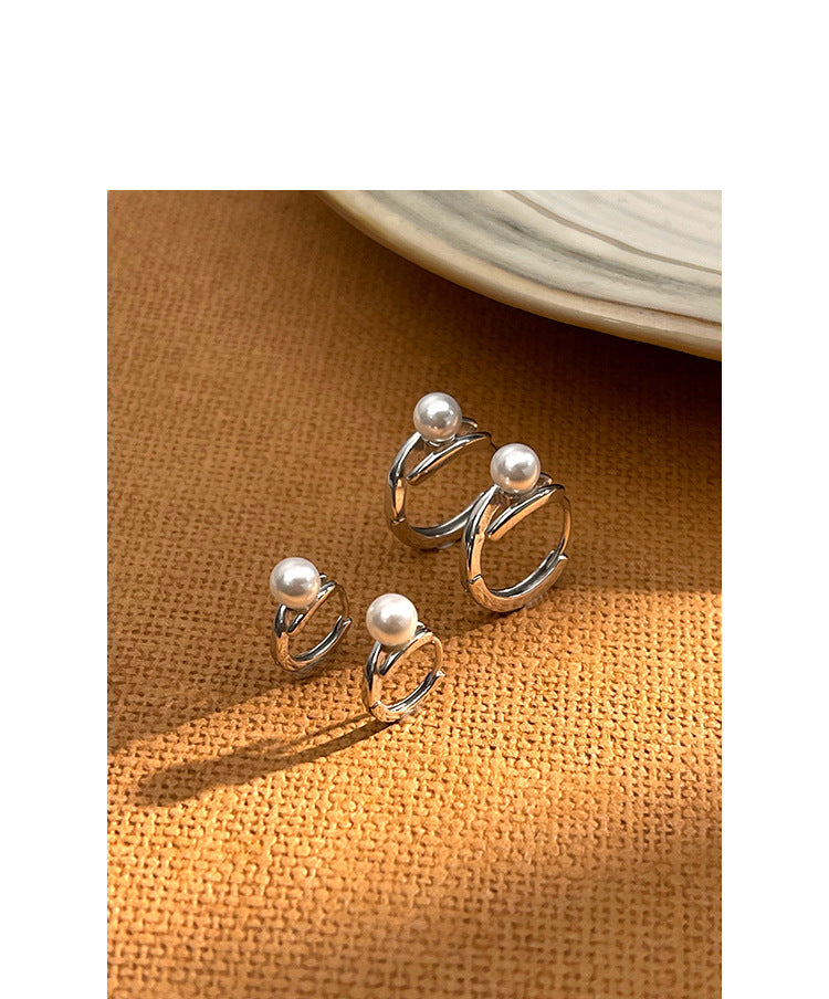 Wholesale 925 sterling silver mother-of-pearl earrings for women