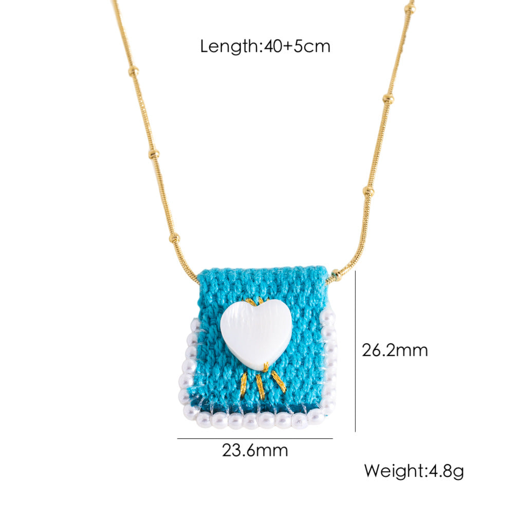 Wholesale  Handmade Bag Titanium Steel Necklace