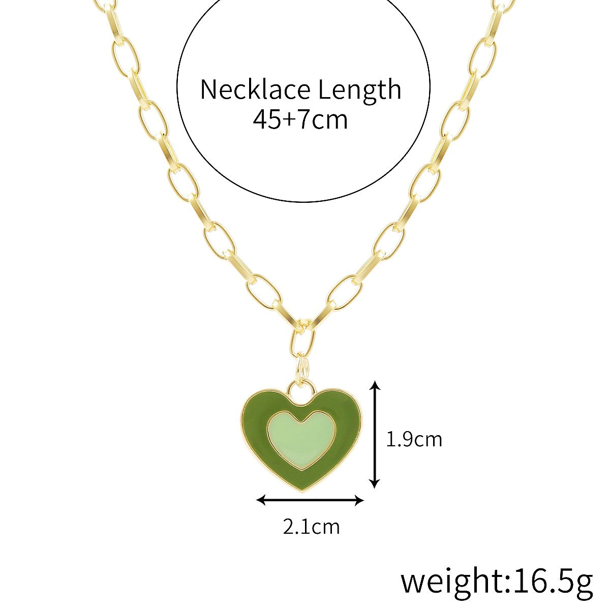 Wholesale Alloy Rainbow Love Necklace ACC-NE-ManYi013