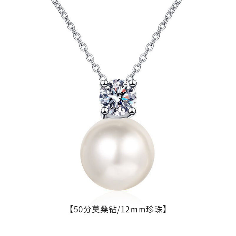 Wholesale  925 Sterling Silver Pearl Necklace