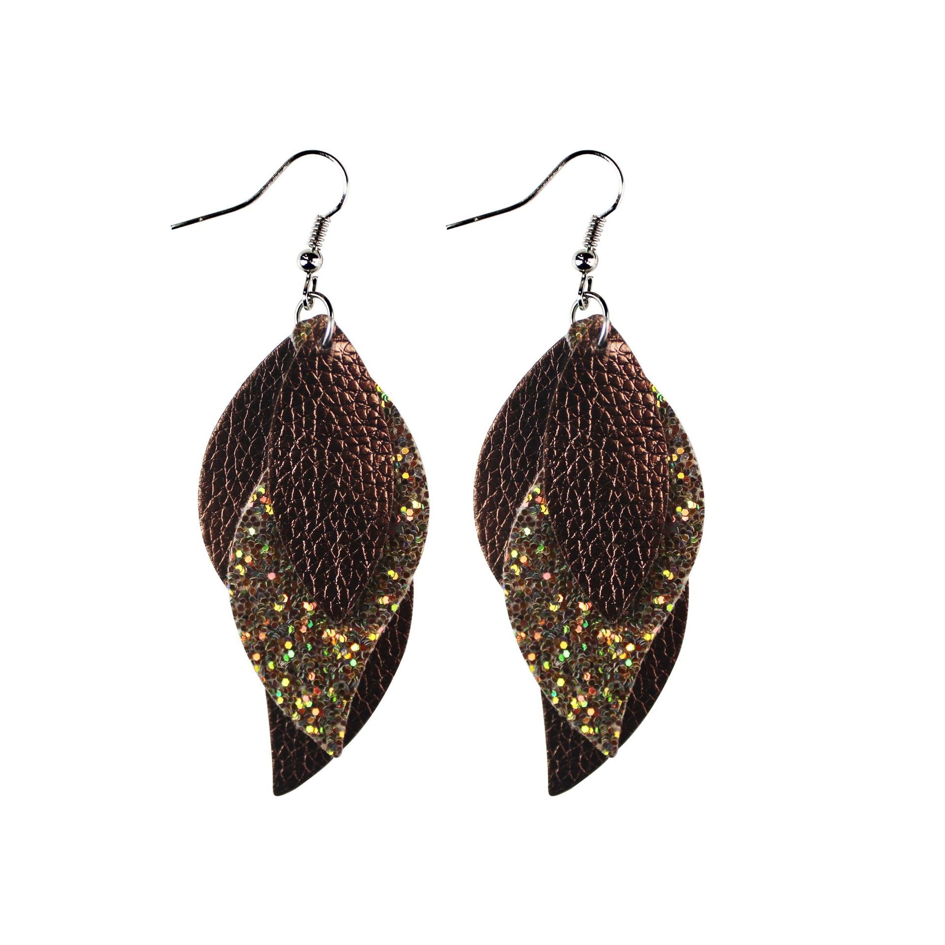 Wholesale Cortex  S-shaped leaves  earrings