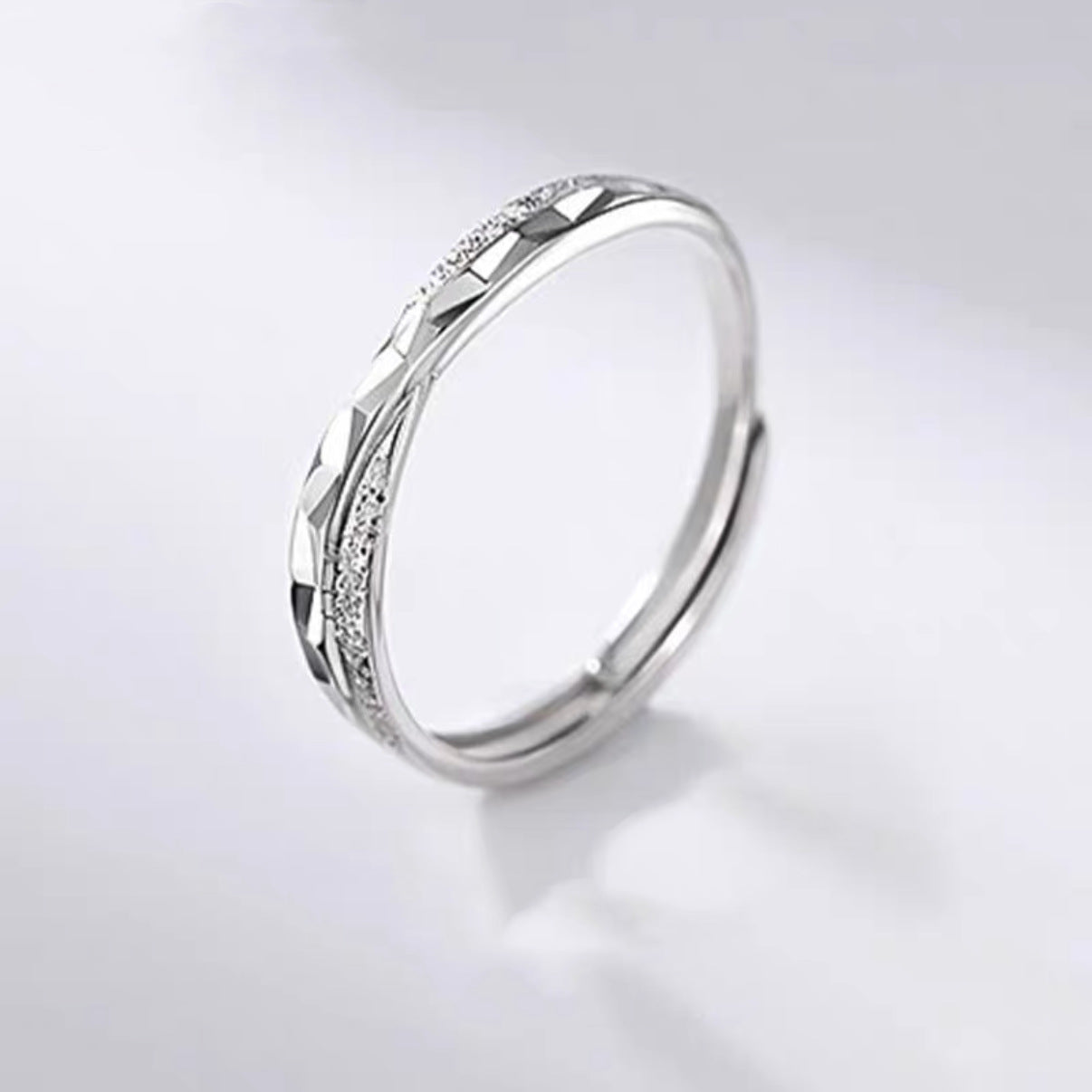 Wholesale S999 Sterling Silver Star Sea Ring Light Luxury Couple Ring Opening Adjustable Design Ring