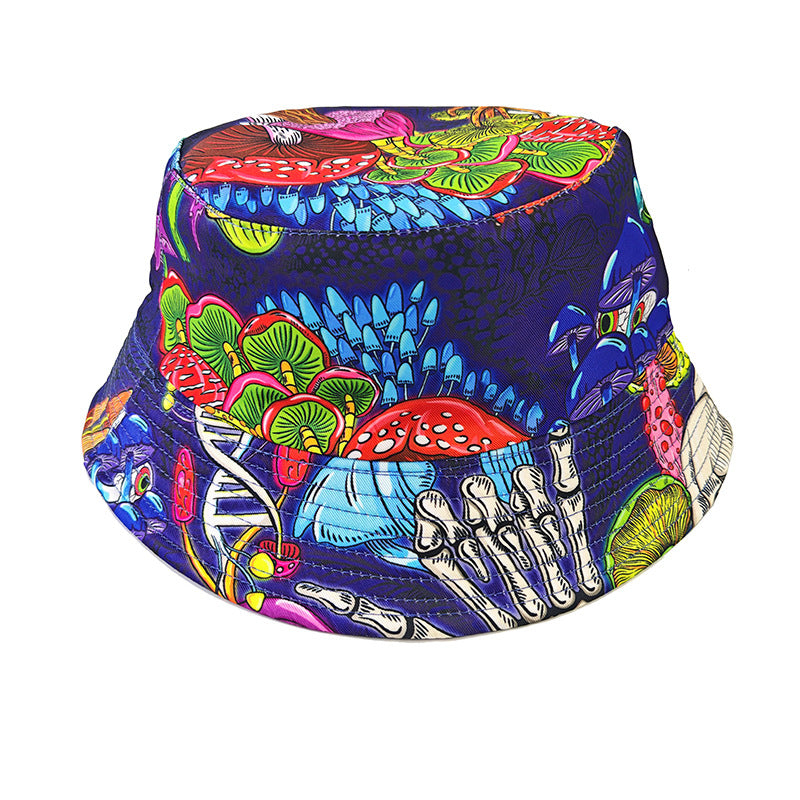 Wholesale Happy Birthday Printed Bucket Hat for Outdoor Sun Protection Fashion Accessory