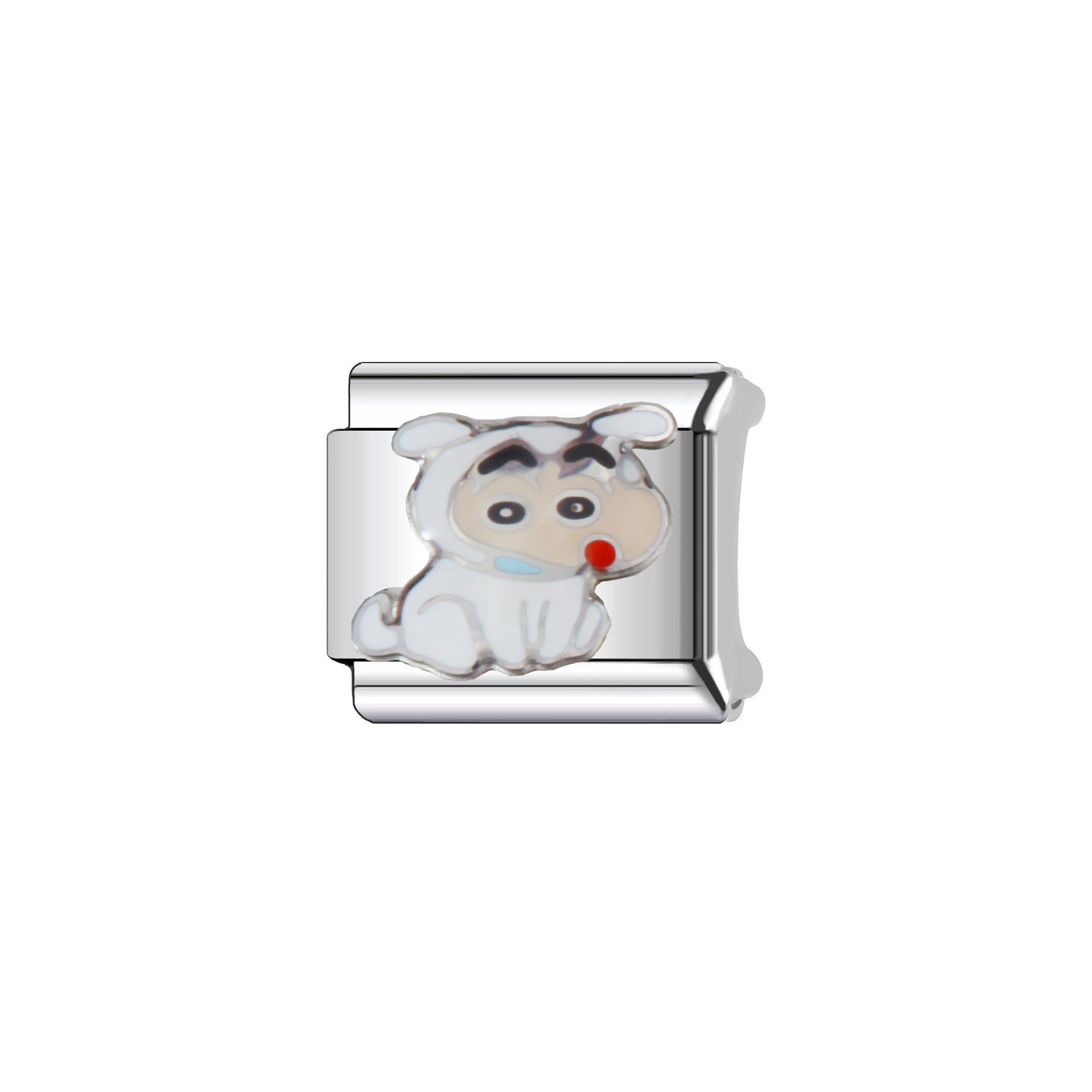Wholesale  9mm Italian Charm Starter Bracelets DIY square Single Section Creative Stainless Steel Composable Bracelet
