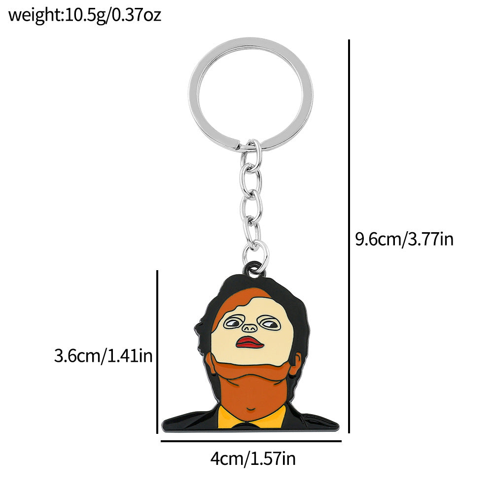 Wholesale Movie and TV Drama Office Peripheral Mask Keychain ACC-KC-Boshuo002