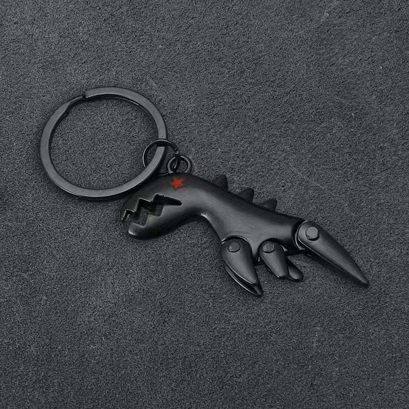 Wholesale Cute Cartoon Dinosaur Keychain Zinc Alloy Key Ring Bag Charm Fashion Accessory