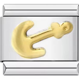 Wholesale Italian Charm Bracelet 9mm DIY Splicing Neck Anchor Stainless Steel Composable Bracelet