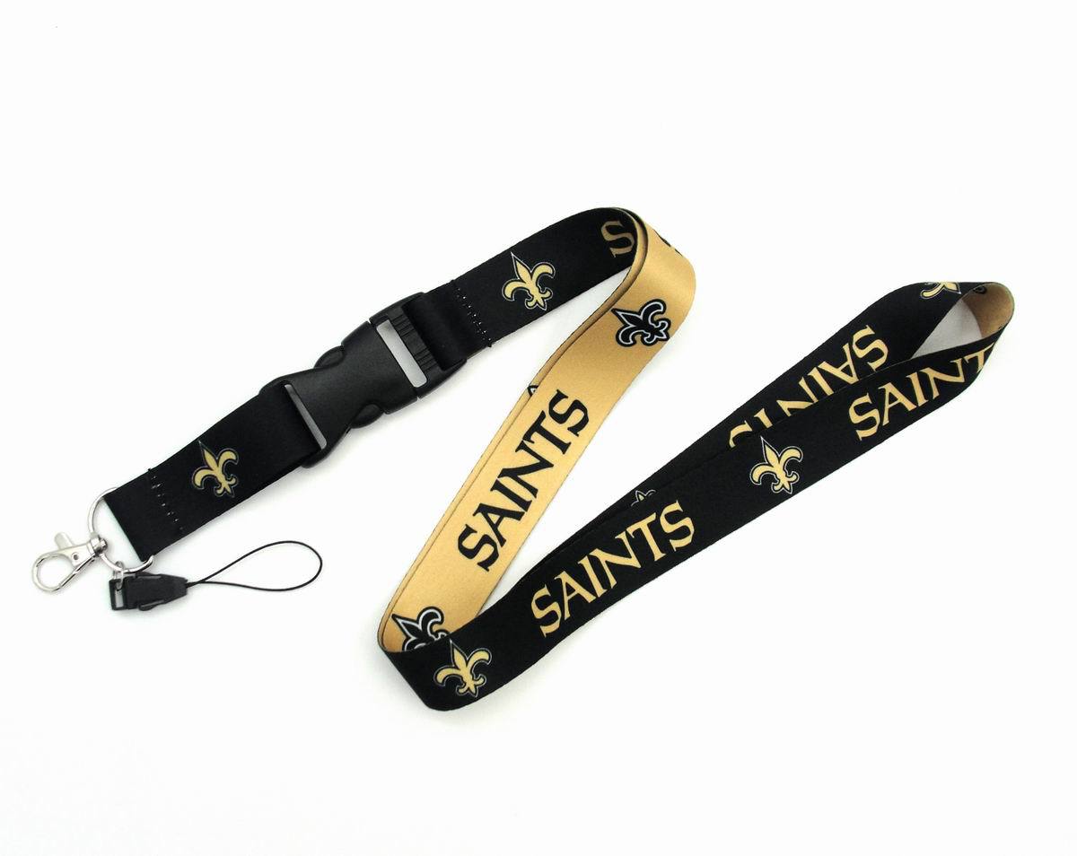 Wholesale Heat transfer football team Lanyard Keychain