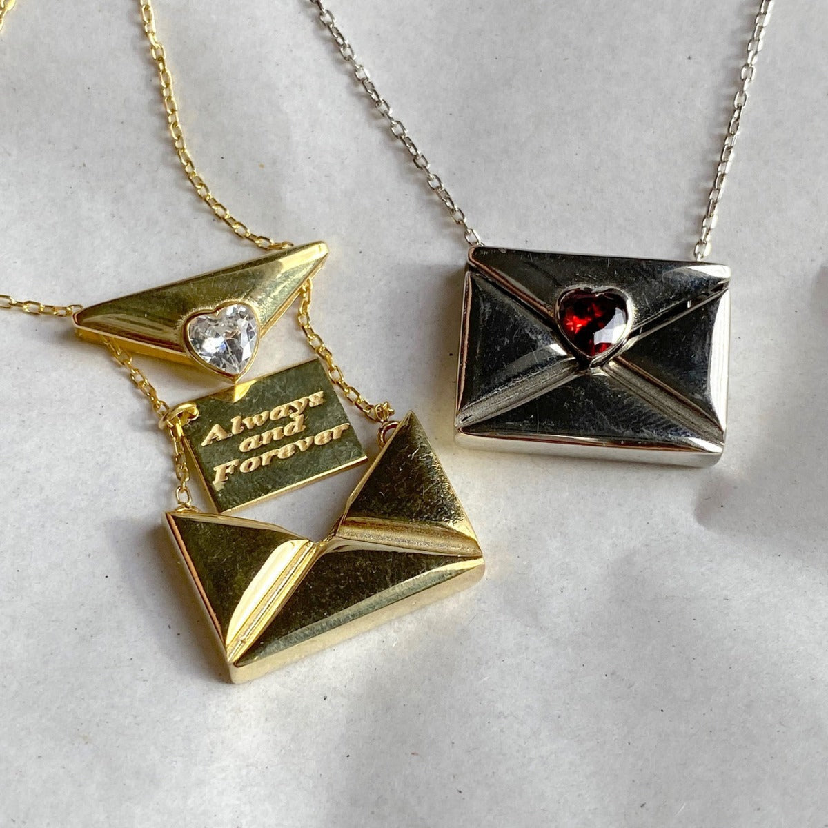 Wholesale Valentine's Day Love Envelope Box Necklace ACC-NE-JP015