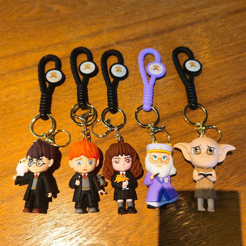 Wholesale Woven Cartoon Cute Silicone Keychains ACC-KC-FanChe003