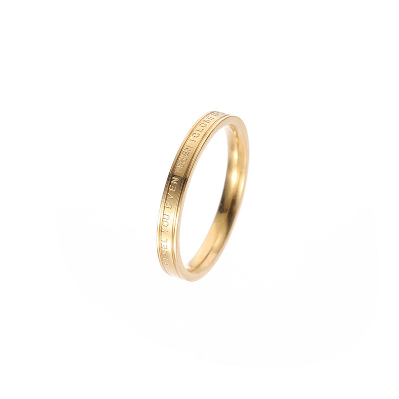 Wholesale Titanium Steel Rings Plain Ring ACC-RS-Ruih003