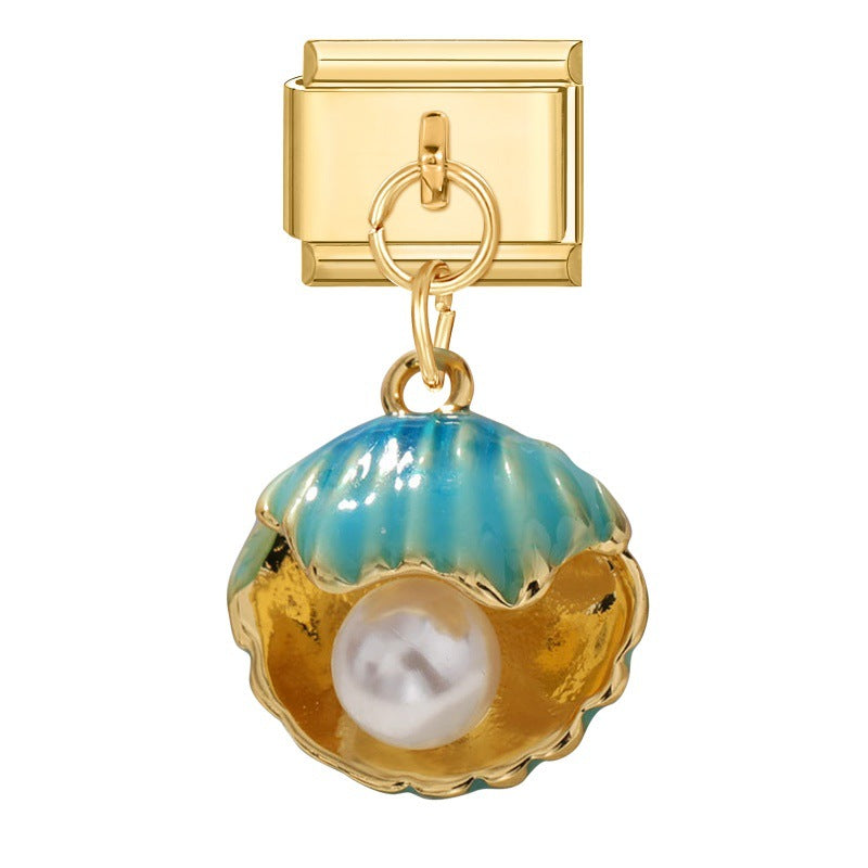 Wholesale Italian Charm Bracelet 9mm DIY Creative Retro  Stainless Steel Composable Bracelet