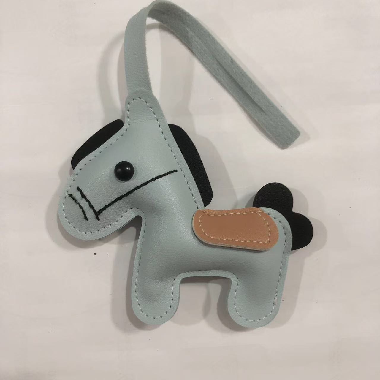 Wholesale Pu Leather Pony Bag Decoration Pendant Keychain