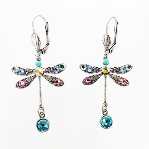Wholesale long simple colored diamond earrings