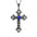 Wholesale Creative Flower Pattern Cross Diamond Necklace