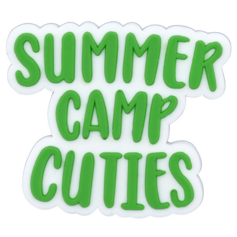 Wholesale Random 100pcs Cartoon Camping Series PVC Soft Rubber Shoe Buckle Decoration ACC-SC-RYY061