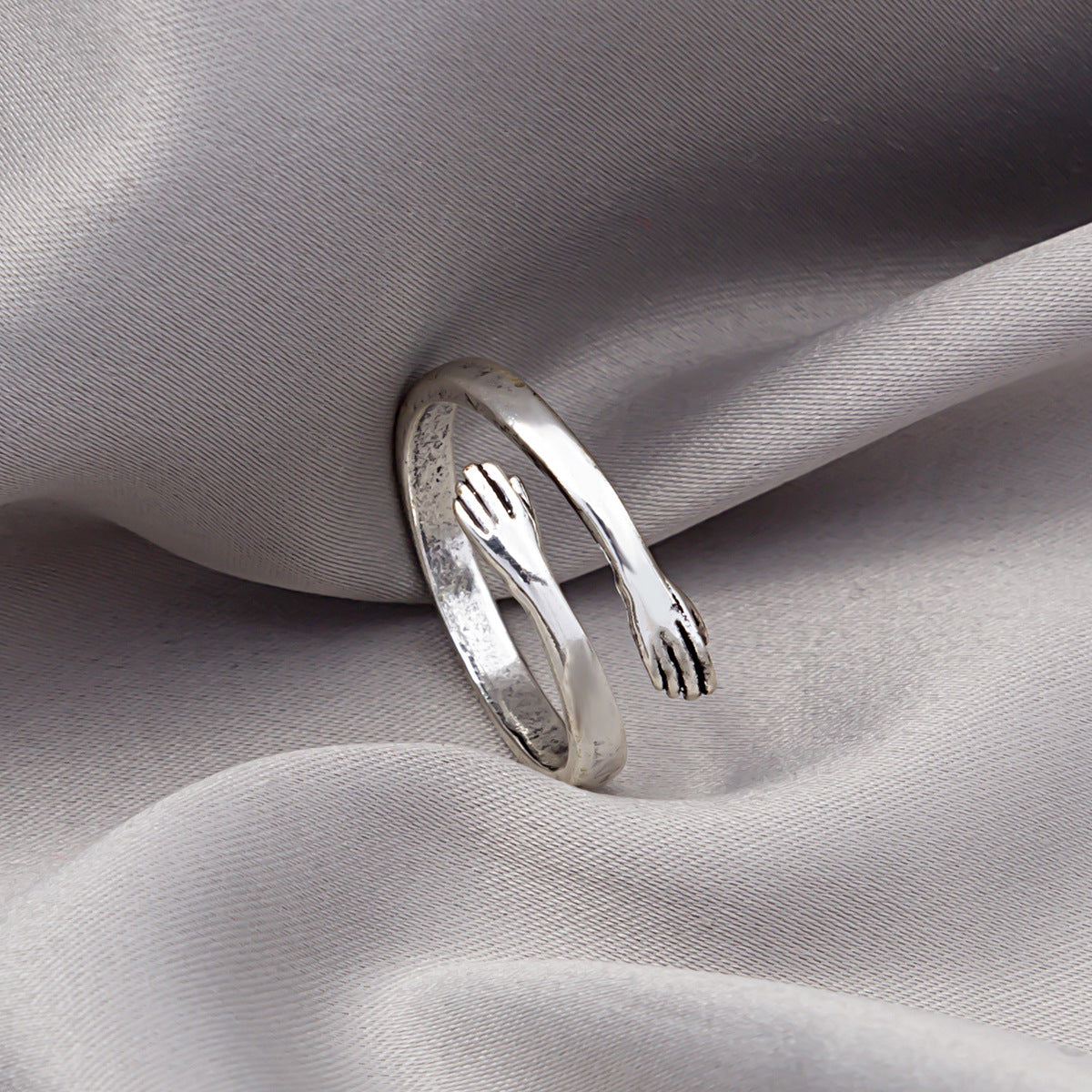 Wholesale Rhinestone Butterfly Cat Ear Zipper Alloy Ring ACC-RS-MDD002