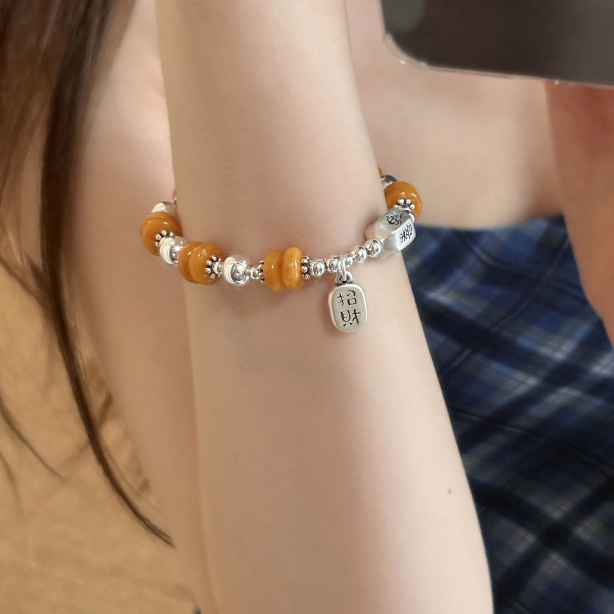 Wholesale Frosted Geely Beeswax Bracelet