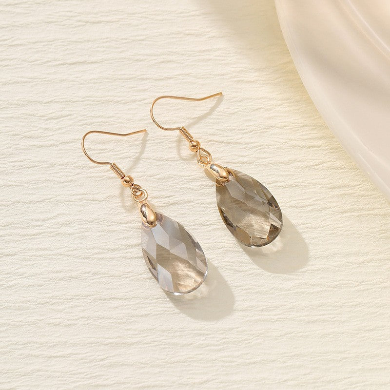 Wholesale  Drop-shaped Inlaid Cat's Eye Earrings