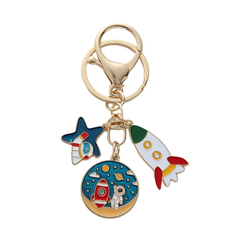 Wholesale Cartoon Planet Astronaut Keychain