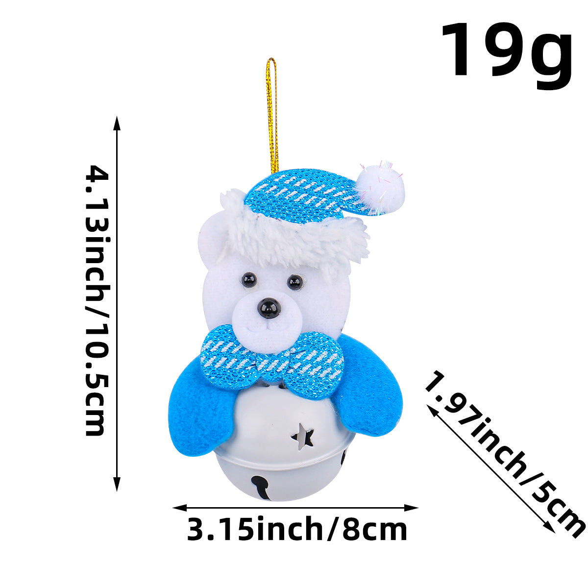 Wholesale Christmas Decorations Christmas Tree Pendants Old Man Doll Holding Bells