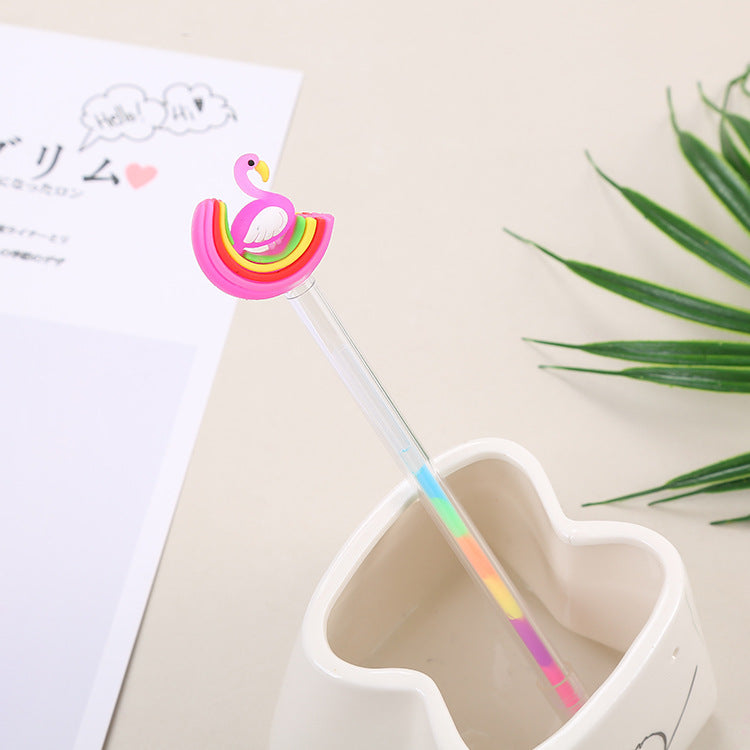 Wholesale Creative cute flamingo colored gel pen