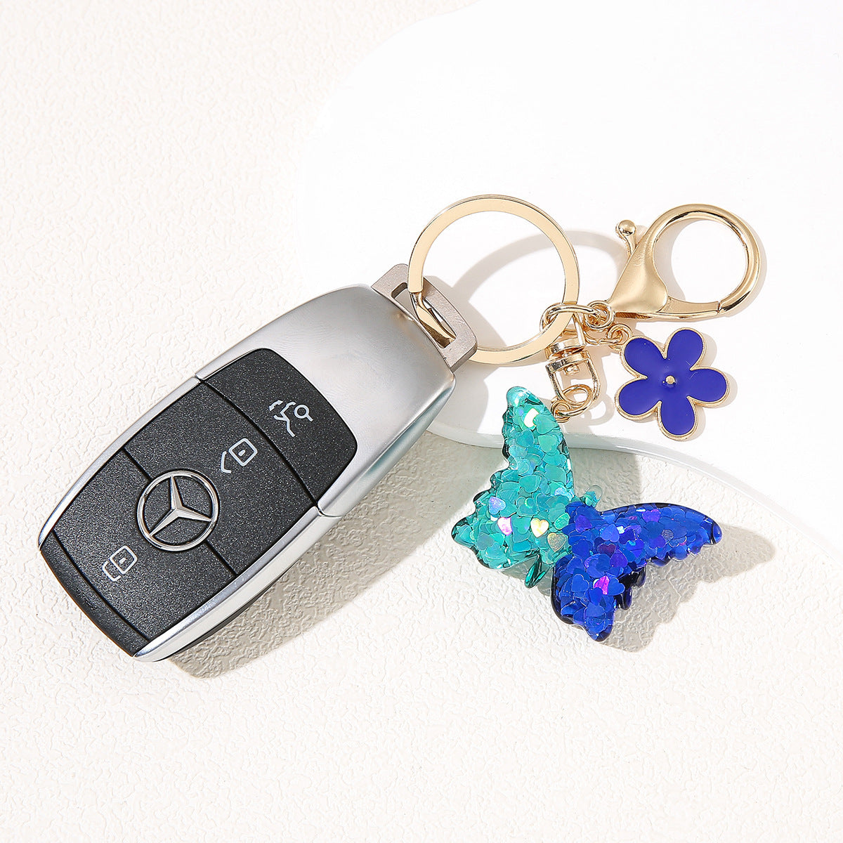 Wholesale Fashion Flower Butterfly Keychain