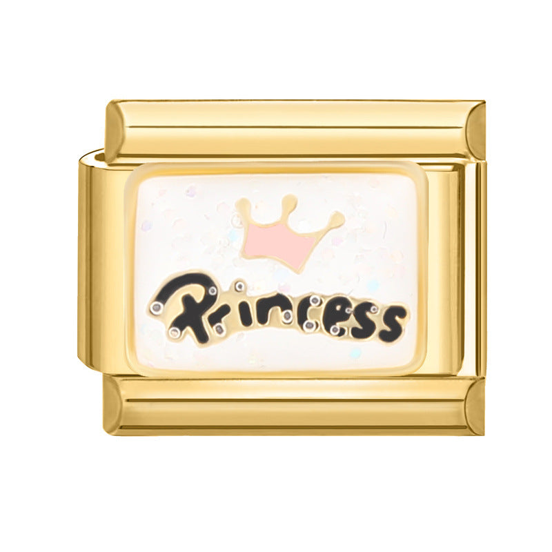 Wholesale Italian Charm Bracelet 9mm DIY Splicing Removable  Stainless Steel Composable Bracelet