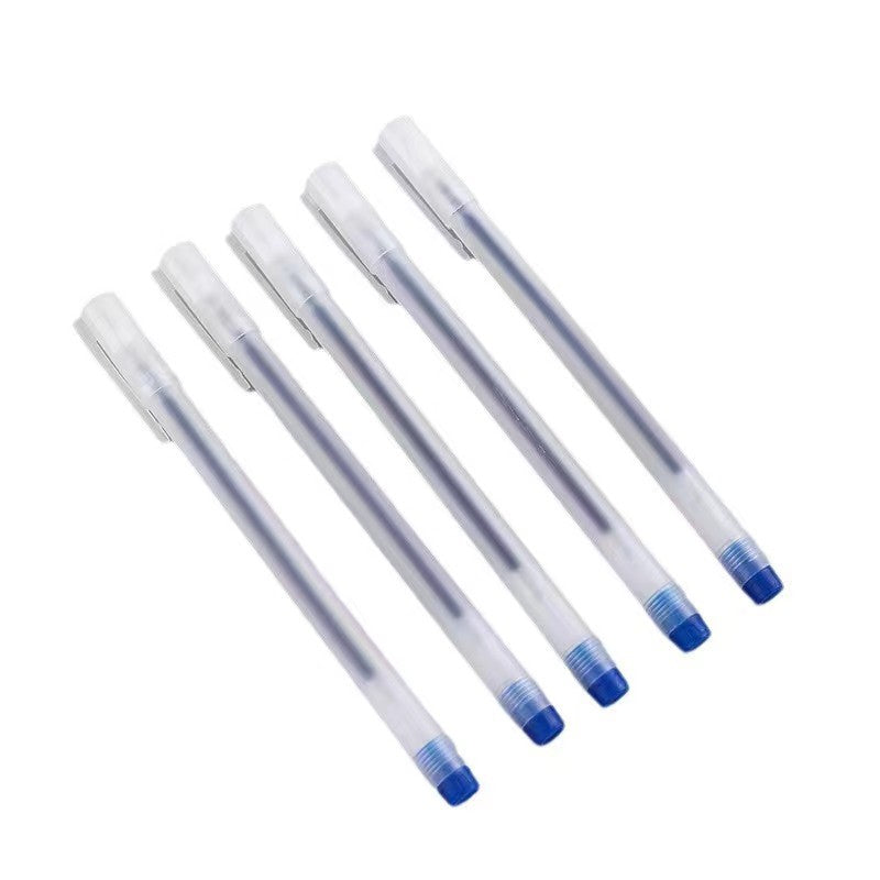 Wholesale transparent frosted gel pen 0.5 full needle ballpoint pen