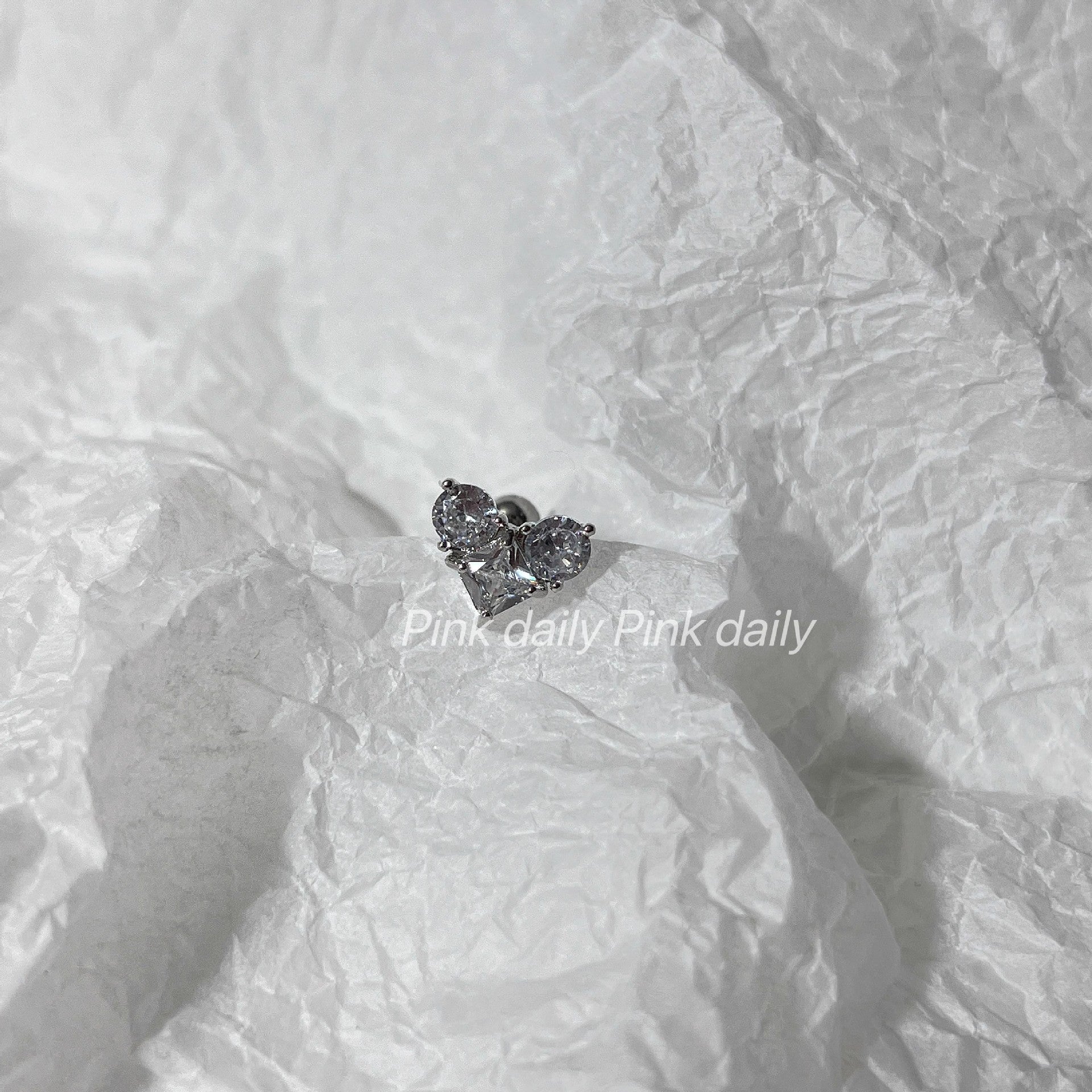 Wholesale Love Diamond Planet Titanium Steel  Earrings