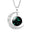 Wholesale  12 Constellation Crescent Moon Necklace