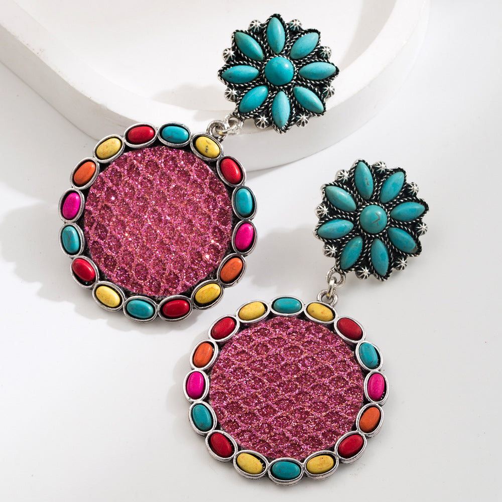 Wholesale Bohemian Style Geometric Earrings