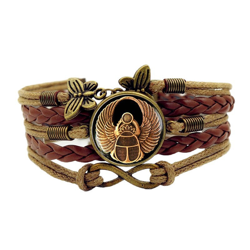 Wholesale Handmade Mandala Yoga Bracelet Multi Layer Woven Cord With Butterfly Symbols Everyday Wear Gift Boutique Resale