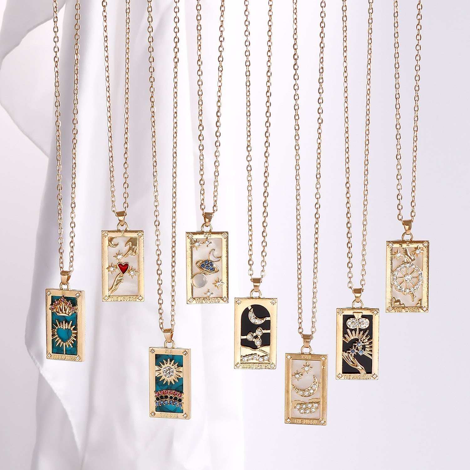 Wholesale Alloy Layering Chain Pendant Necklace Fashion Jewelry Accessory