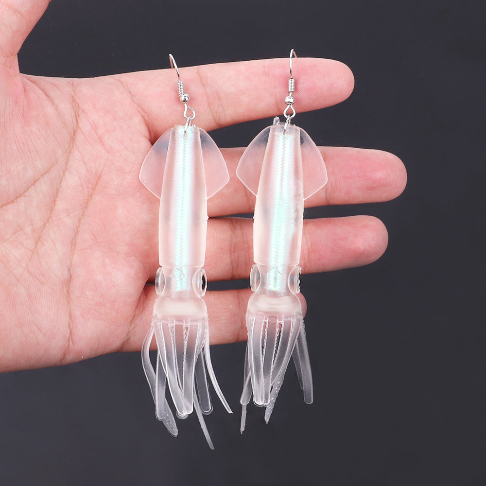 Wholesale squid squid pendant earrings