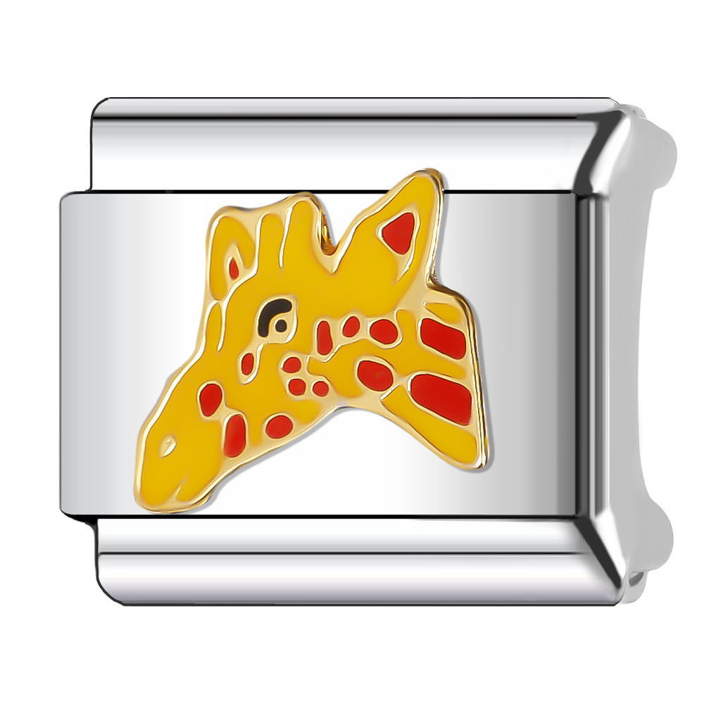 Wholesale Italian Charm Bracelet 9mm DIY Splicing Creative Pattern Stainless Steel Composable Bracelet