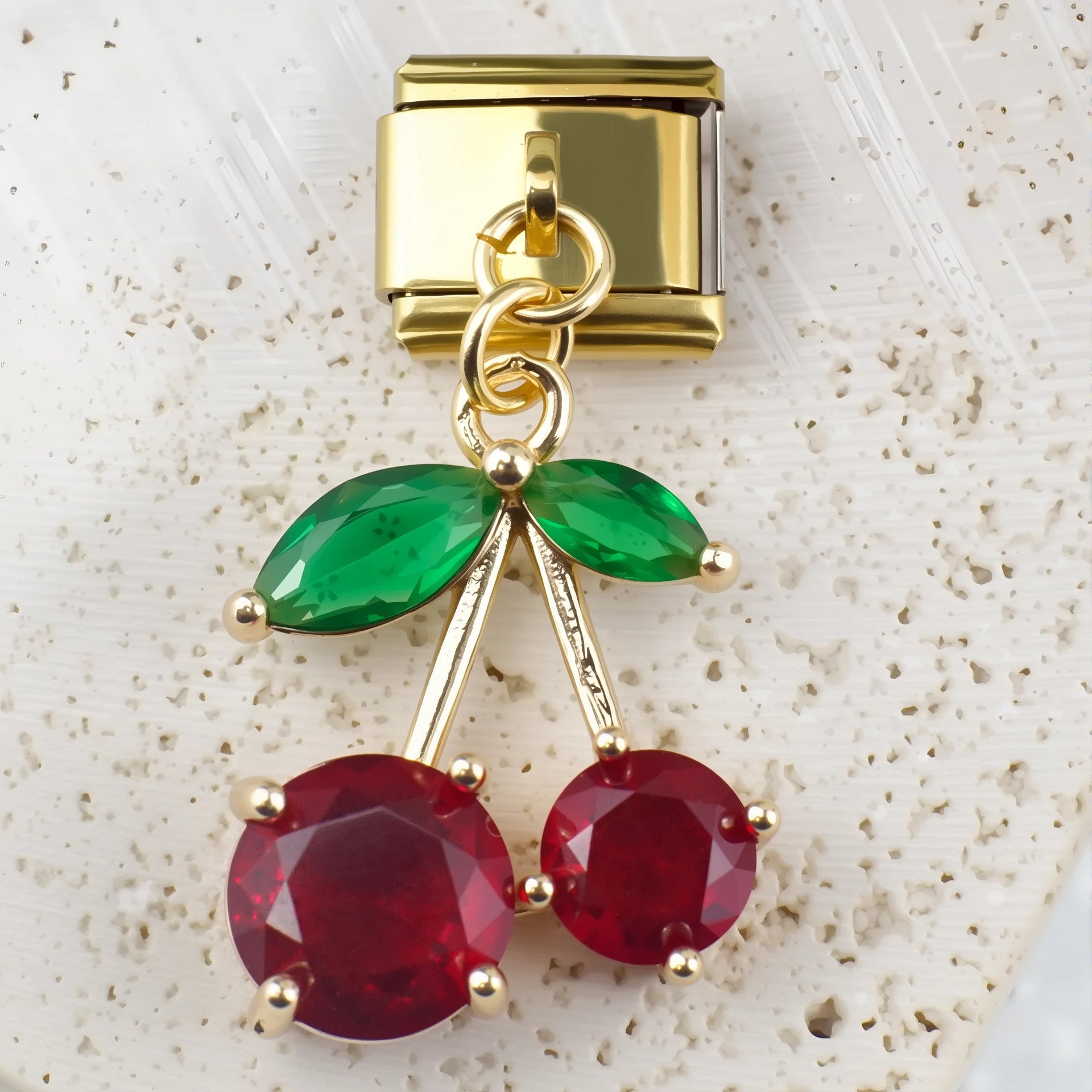 Wholesale 5pcs/ pack Nature Italian Charms Single Section Creative Stainless Steel Composable Bracelet