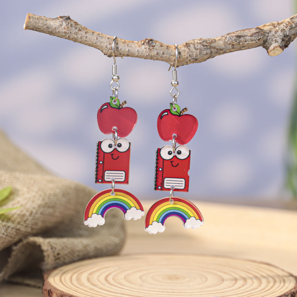 Orecchini acrilici all'ingrosso dell'arco del cuore