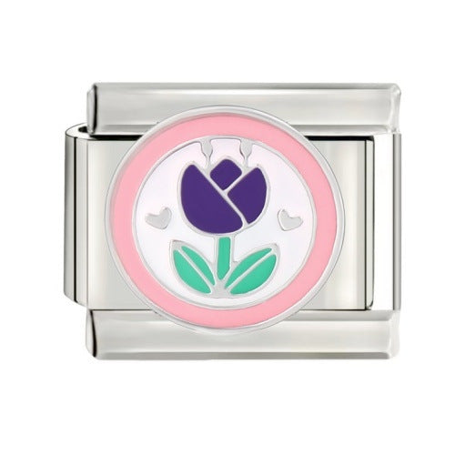Wholesale 9mm Italian Charm Starter Bracelets DIY square Single Section Creative Stainless Steel Composable Bracelet