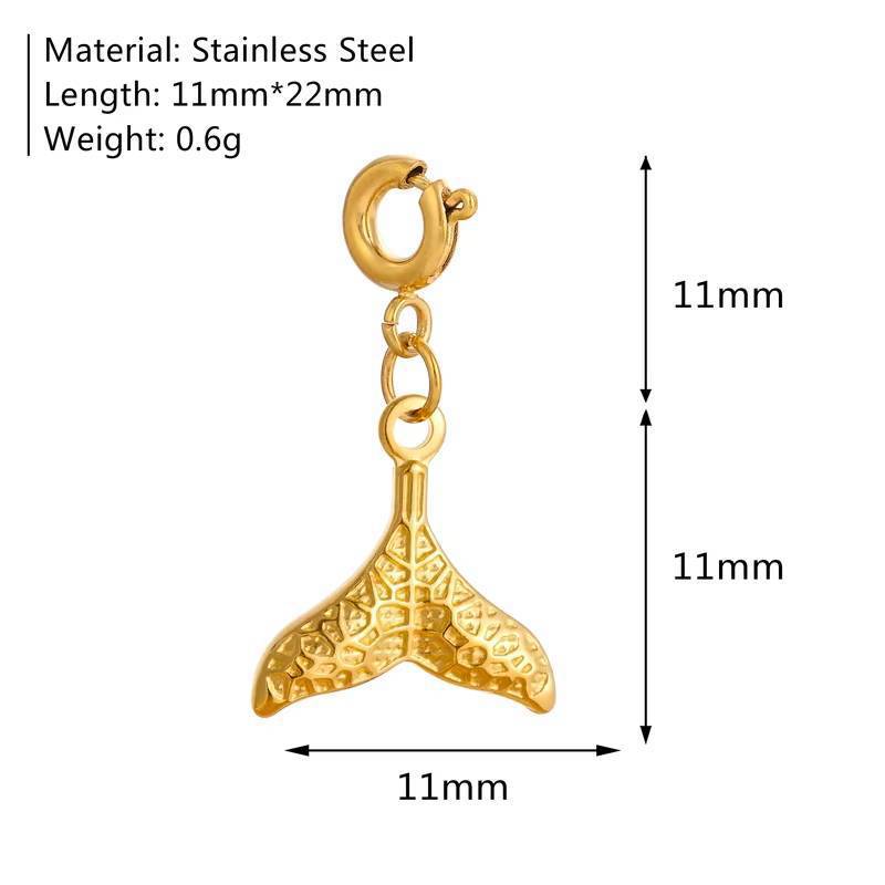 Wholesale Stainless steel marine insect and flower pendant
