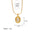 Wholesale  simple daily irregular white shell necklace stainless steel plated 18k color retaining clavicle chain