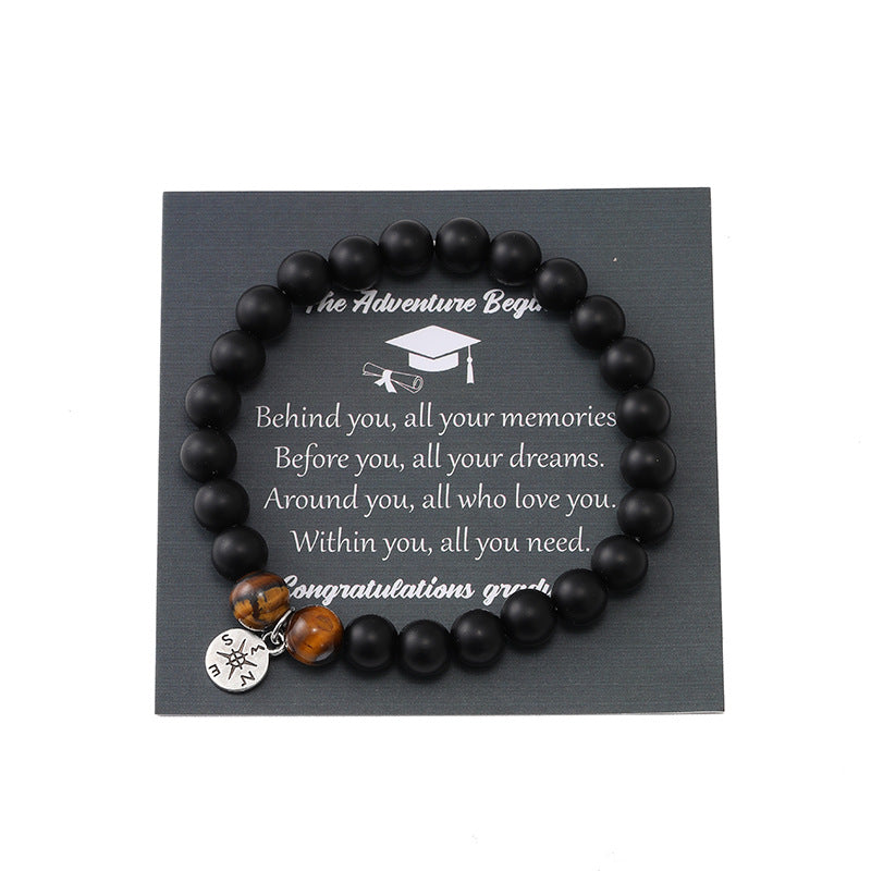 Wholesale  colorful emperor stone compass beaded bracelet