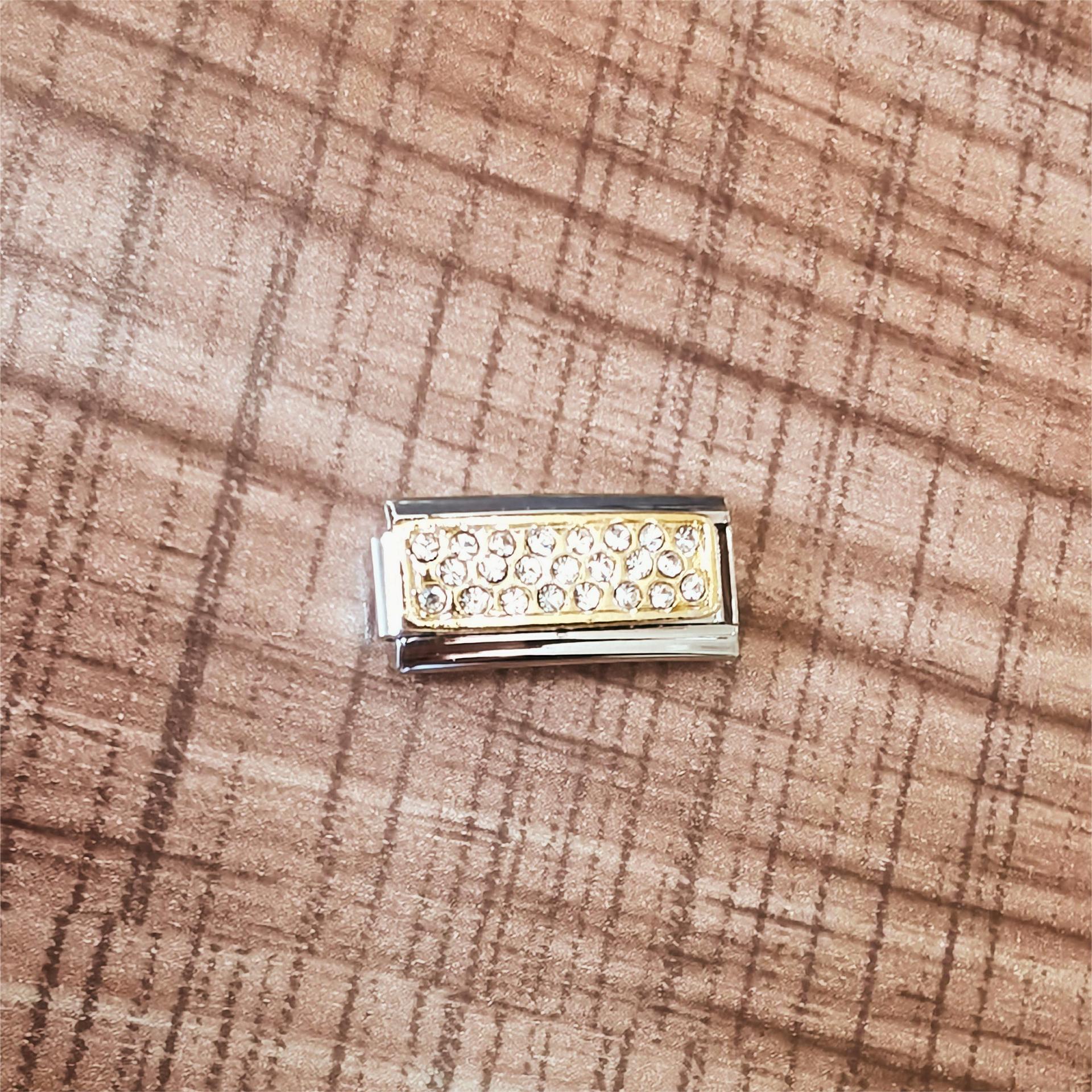 Wholesale 2pcs Italian Charm Bracelet 9mm DIY Spliced Removable Stainless Steel Letters Composable Bracelet ACC-BT-XY037